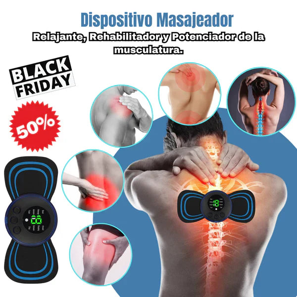 Mini Masajeador Corporal con Electroestimulación [Alivia Molestias Musculares]