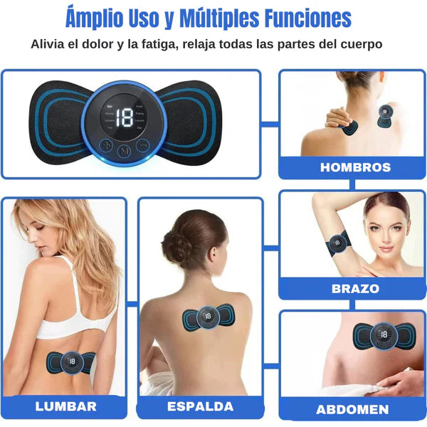 Mini Masajeador Corporal con Electroestimulación [Alivia Molestias Musculares]