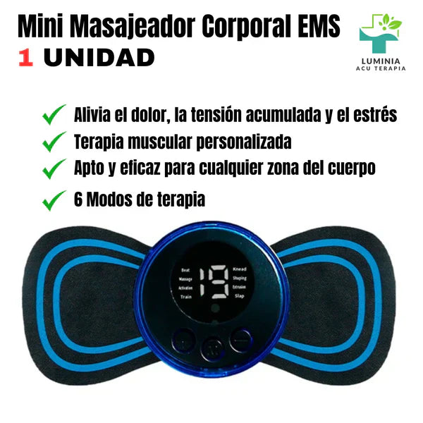 Mini Masajeador Corporal con Electroestimulación [Alivia Molestias Musculares]