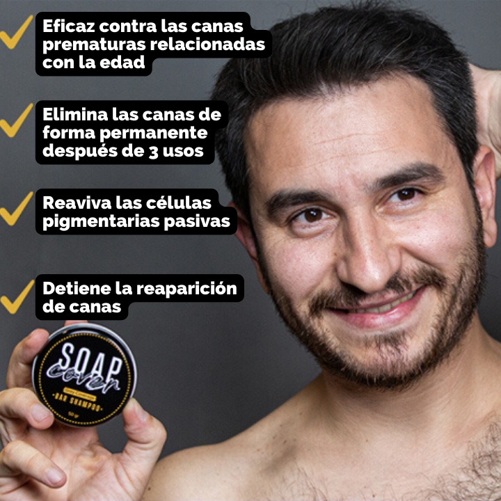 Jabón para eliminar las canas - CoverSoap™