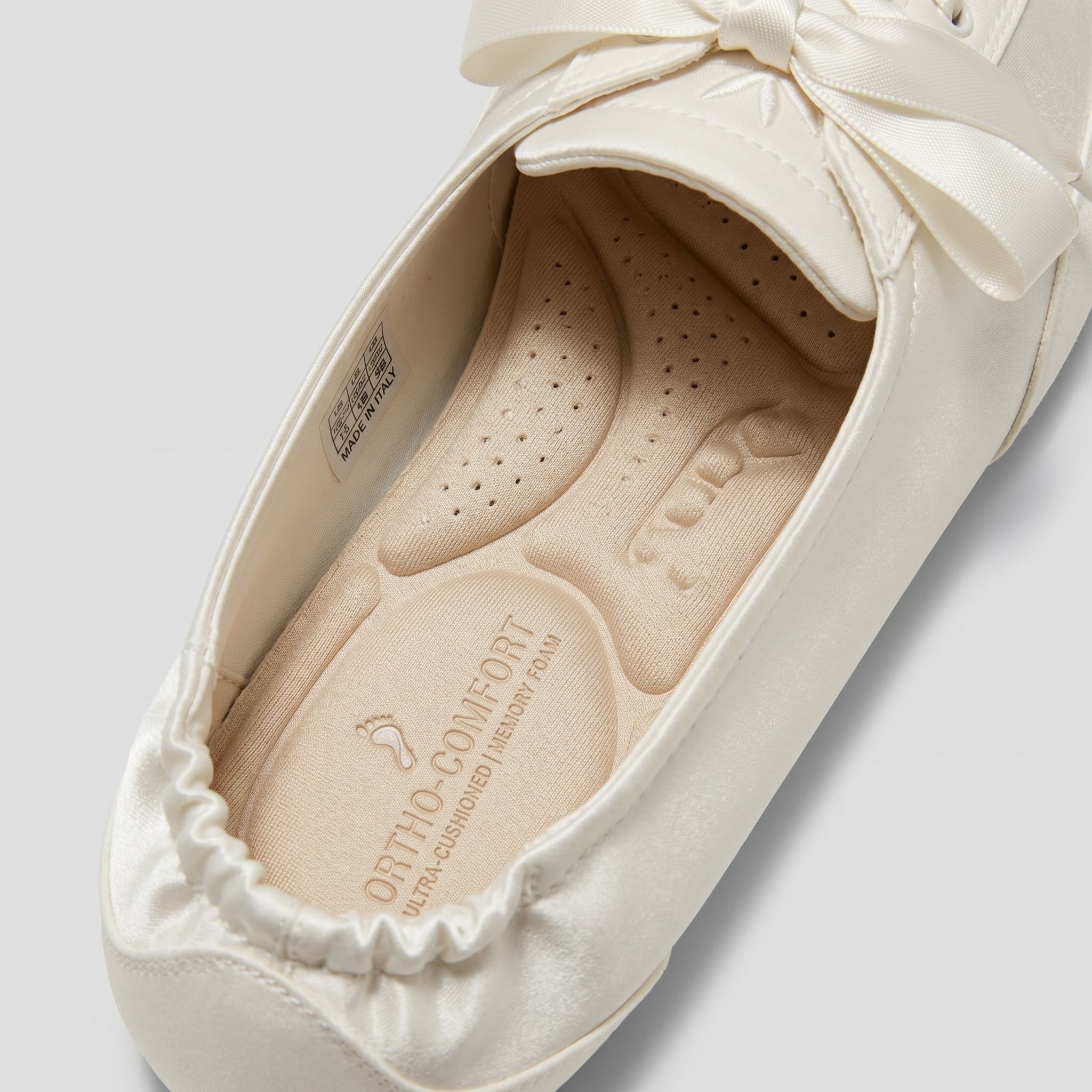 Zapatilla de satén ultraligeras con punta redonda - Slim Sole™